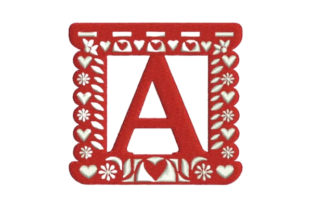 Papel Picado Alphabet A Review for Seasonal Embroidery